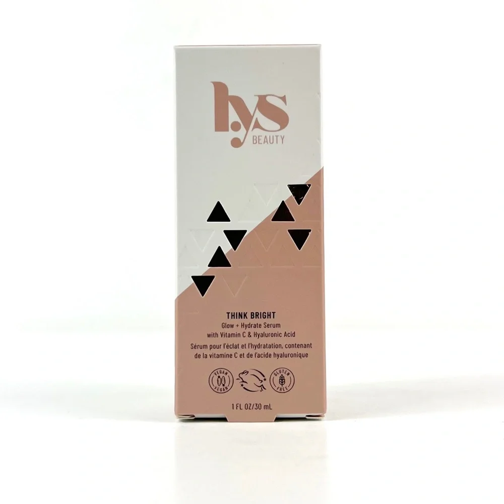 NEW LYS Beauty Think Bight Glow+ Hydrating Serum With Vitamin C Hyaluronic Acid